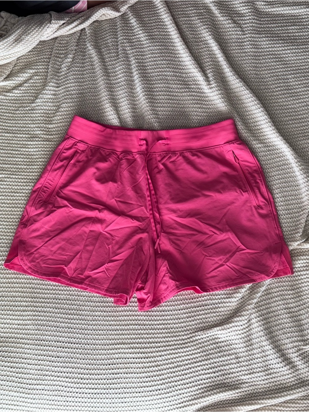 lululemon athletica Bright Pink Drawstring Athletic Shorts